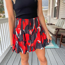Load image into Gallery viewer, Red and Black Smocked Shorts - TwoTwentyTwo Market