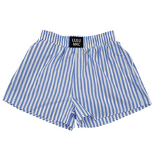 Load image into Gallery viewer, BLUE STRIPED BOXER SHORT