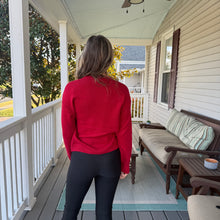 Load image into Gallery viewer, Sequin Bow Red Sweater