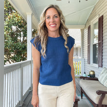 Load image into Gallery viewer, Teal Blue Sweater Top