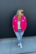 Load image into Gallery viewer, Be Mine Sequin Heart Cardigan - TwoTwentyTwo Market