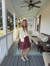 Load image into Gallery viewer, Cream and Plaid Dress