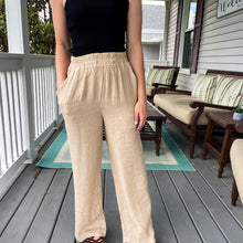 Load image into Gallery viewer, Khaki High Rise Wide Leg Pants - TwoTwentyTwo Market