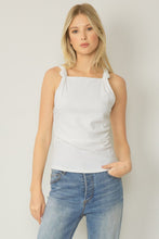 Load image into Gallery viewer, Knotted White Tank - TwoTwentyTwo Market