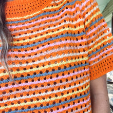 Load image into Gallery viewer, Summer Knit Stripe Top Orange - TwoTwentyTwo Market