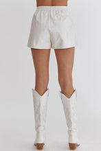 Load image into Gallery viewer, Metallic White Shorts - TwoTwentyTwo Market