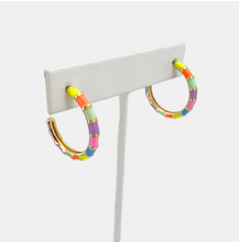 Load image into Gallery viewer, Striped Enamel Hoops - TwoTwentyTwo Market