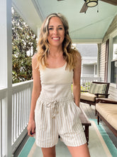 Load image into Gallery viewer, Striped Linen Tie Shorts - TwoTwentyTwo Market