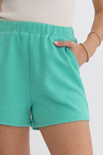 Load image into Gallery viewer, Mint Textured Shorts - TwoTwentyTwo Market