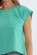 Load image into Gallery viewer, Mint Textured Top - TwoTwentyTwo Market
