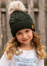 Load image into Gallery viewer, Kids Winter Beanie with Pom-Pom - TwoTwentyTwo Market