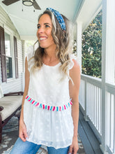Load image into Gallery viewer, Summer Tassel & Dot Tank - TwoTwentyTwo Market