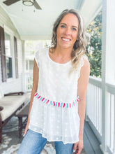 Load image into Gallery viewer, Summer Tassel & Dot Tank - TwoTwentyTwo Market