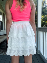 Load image into Gallery viewer, Flirty Eyelet Tiered Skirt - TwoTwentyTwo Market