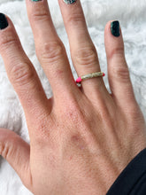 Load image into Gallery viewer, Pave CZ Enamel Ring - TwoTwentyTwo Market