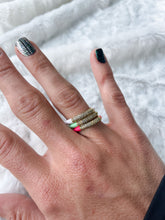 Load image into Gallery viewer, Pave CZ Enamel Ring - TwoTwentyTwo Market
