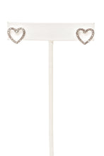 Load image into Gallery viewer, Rhinestone Heart Stud Earrings - TwoTwentyTwo Market