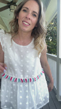 Load and play video in Gallery viewer, Summer Tassel & Dot Tank