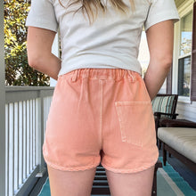 Load image into Gallery viewer, Tulip Hem Denim Shorts- Mango - TwoTwentyTwo Market