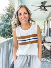 Load image into Gallery viewer, Retro Stripe Muscle Tank Top - TwoTwentyTwo Market