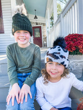 Load image into Gallery viewer, Kids Winter Beanie with Pom-Pom - TwoTwentyTwo Market