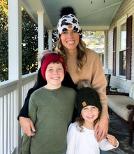 Load image into Gallery viewer, Kids Winter Beanie with Pom-Pom - TwoTwentyTwo Market