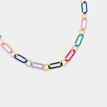 Load image into Gallery viewer, Enamel Paperclip Chain
