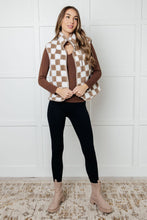 Load image into Gallery viewer, Check it Out Checkered Fleece Vest
