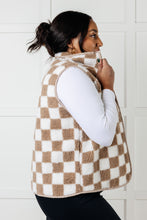 Load image into Gallery viewer, Check it Out Checkered Fleece Vest
