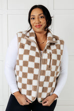 Load image into Gallery viewer, Check it Out Checkered Fleece Vest
