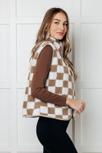 Load image into Gallery viewer, Check it Out Checkered Fleece Vest
