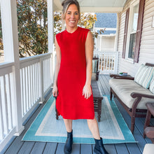 Load image into Gallery viewer, Knit Red Sweater Dress
