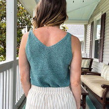 Load image into Gallery viewer, Teal Knitted Tank - TwoTwentyTwo Market