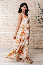 Load image into Gallery viewer, It&#39;s All Sunshine V-Neck Floral Dress in Orange
