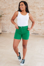 Load image into Gallery viewer, Jenna High Rise Control Top Cuffed Shorts in Green