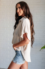 Load image into Gallery viewer, Sweet Simplicity Button Down Blouse in Oatmeal
