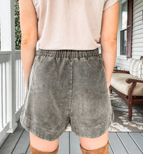 Load image into Gallery viewer, Olive Corduroy Shorts - TwoTwentyTwo Market