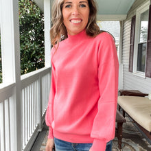 Load image into Gallery viewer, Classic Pink High Neck Pullover - TwoTwentyTwo Market