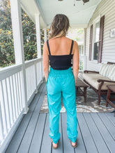Load image into Gallery viewer, Teal High Waist Joggers - TwoTwentyTwo Market