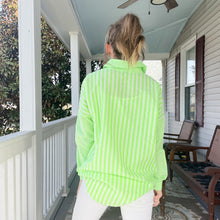 Load image into Gallery viewer, Neon Button Down Long Sleeve - Green - TwoTwentyTwo Market
