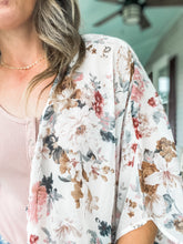 Load image into Gallery viewer, Floral Kimono Cardigan