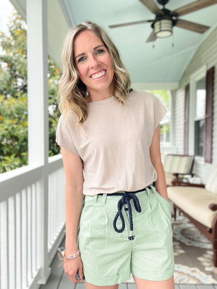Mint Paperbag Shorts