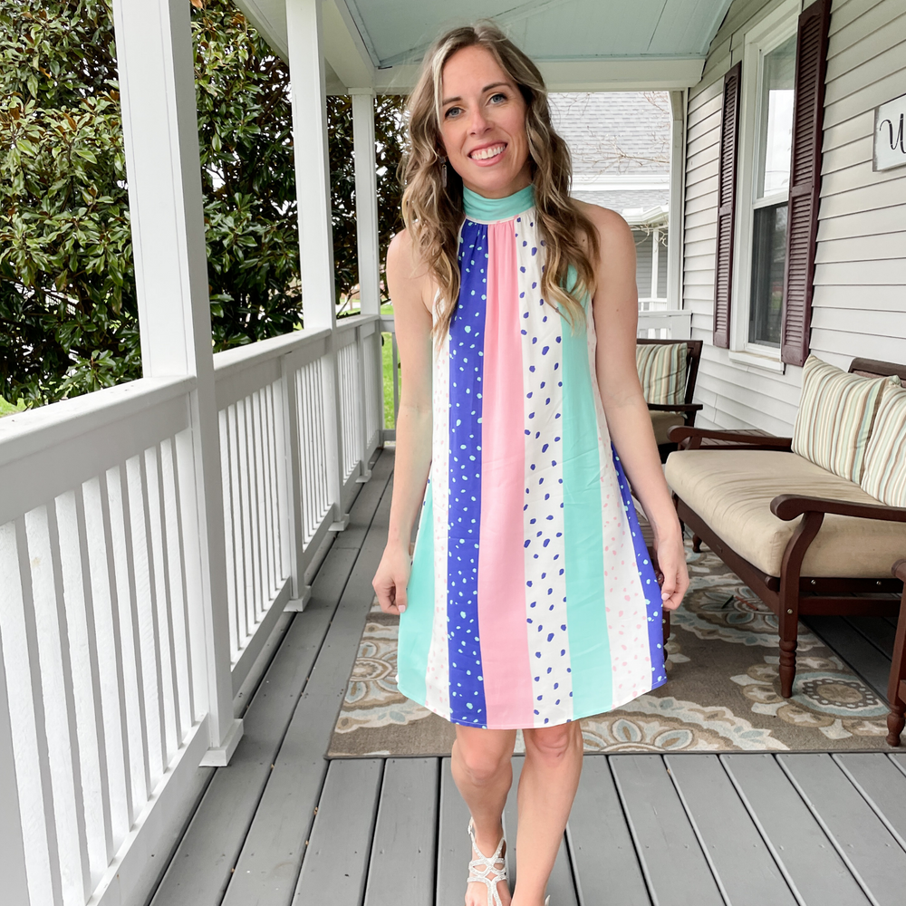 Life of the Party High Neck Dress